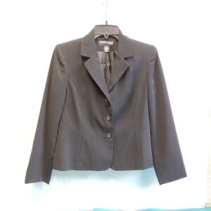 Norton McNaughton Petites Blazer Front Buttons Black Size 10P
